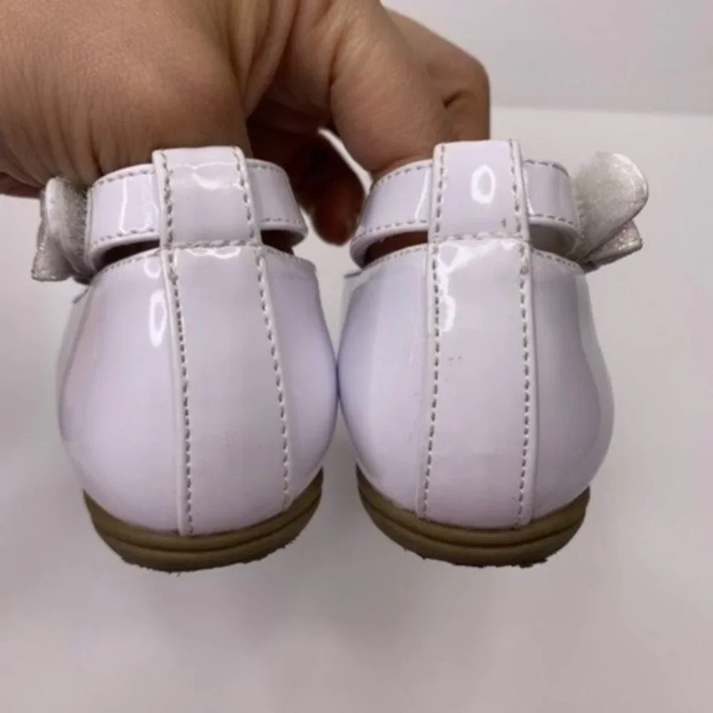 Rachel Shoes Lil Louisa White Patent Size 6M